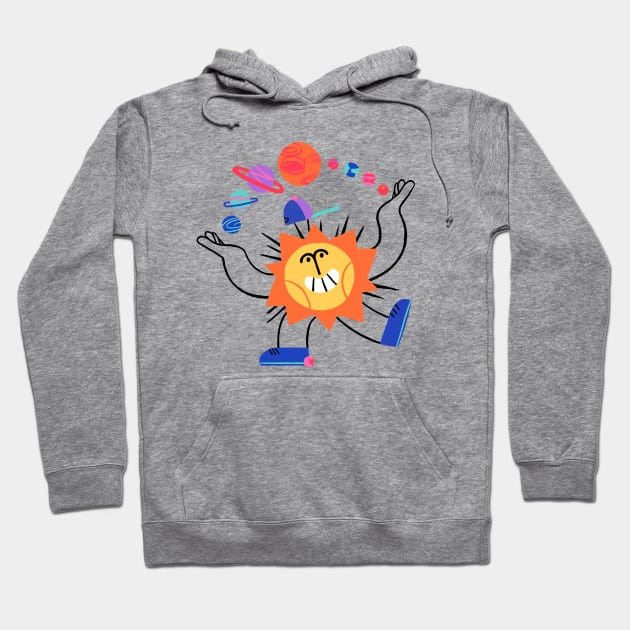 Juggling Sun Hoodie by kheat